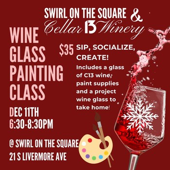 Wine Glass Painting Class @ Swirl